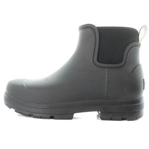 ドロップ ショート レインブーツ ロゴ 25cm 黒 ブラック