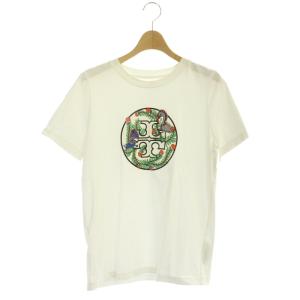 Abigail T-Shirt Tシャツ 半袖 プリント S 白 黒 マルチカラー