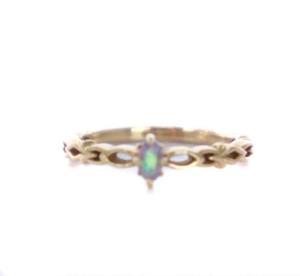 agete ピンキーリング 指輪 オパール K10 ゴールド