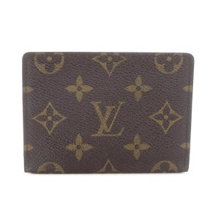 ポルト2カルト ヴェルティカル モノグラム カードケース パスケース 茶 ブラウン M60533