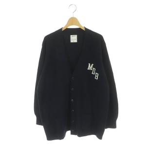 BIG CARDIGAN COTTON プリント 01 ネイビー