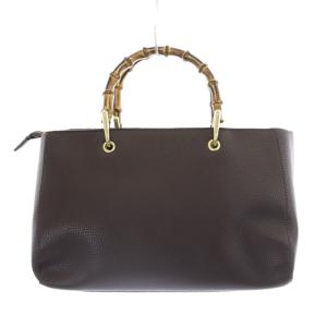 Deuxieme Classe KATIE LOXTON BAMBOO バッグ ハンドバッグ トートバッグ フェイクレザー 茶 ブラウン 20092510001430