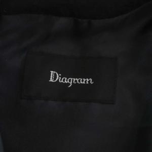 Diagram GRACE CONTINENTAL 22AW ラメツイード ワンピース 膝丈 五分袖 38 黒 白 ゴールド色