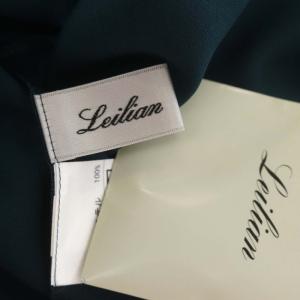 Leilian ボウタイブラウス プルオーバー 長袖 13 緑 グリーン