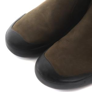 KEEN ELENA CHELSEA サイドゴアブーツ レインブーツ ショート レザー ロゴ US7.5 24.5cm 黒 ブラック