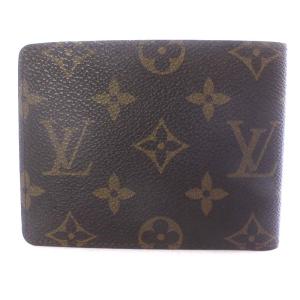 LOUIS VUITTON モノグラム ポルトフォイユ ミュルティプル 財布 二つ折り 茶色 ブラウン M60895