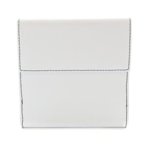 CELINE 三つ折りWホック財布 ウォレット レザー 白 ホワイト P-07-2