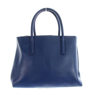 ANYA HINDMARCH トートバッグ スマイル レザー 青 ブルー