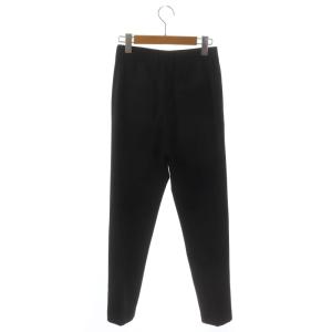 EVERYDAY I LIKE スリットテーパードパンツ ストレッチ 34 黒 ブラック