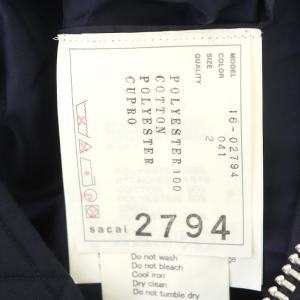 sacai 16-02794 バンダナ柄 MA-1 ブルゾン 2 ネイビー ホワイト