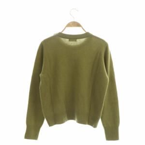 MARGARET HOWELL TWISTED CASHMERE WOOL JUMPER ニット セーター 長袖 カシミヤ ウール 2 緑 グリーン