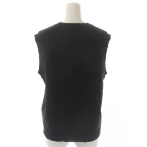 MHL. リネンコットンニットベスト プルオーバー 2 紺 ネイビー