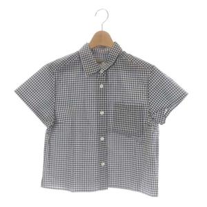 シャツ 半袖 ギンガムチェック コットン 1