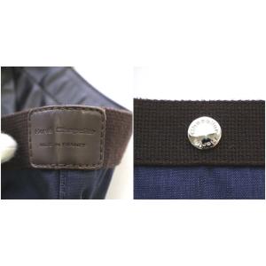 Hervé Chapelier 725C コーデュラ舟型トートL ハンドバッグ コーデュラナイロン ネイビー モカ