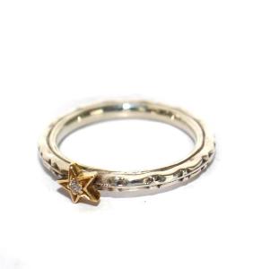 Loree Rodkin 2008 クリスマス限定 クレセントムーン 2連 リング ダイヤモンド 0.025ct K18