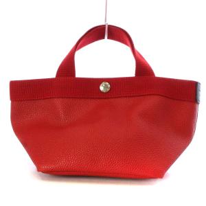 701GP コーテッドキャンバス リュクス舟型トート S パプリカレッド