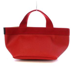Hervé Chapelier 701GP コーテッドキャンバス リュクス舟型トート S パプリカレッド
