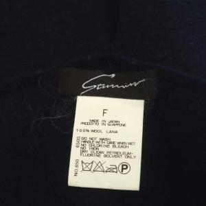 STUNNING LURE ケープコート ウール フリンジマフラー F 紺 ネイビー