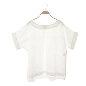 22SS SHIRTING LINEN SHIRT リネン プルオーバー ブラウス カットソー 半袖 2 白 ホワイト
