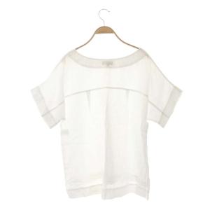 MARGARET HOWELL 22SS SHIRTING LINEN SHIRT リネン プルオーバー ブラウス カットソー 半袖 2 白 ホワイト