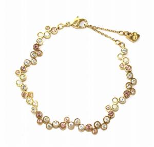 SWAROVSKI ブレスレット ラインストーン キュービックジルコニア ゴールド ピンク アクセサリー ジュエリー