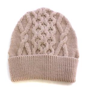 Martin Margiela 14 メゾンマルジェラ 帽子 ニットキャップ ニット帽 ビーニー ケーブル編み ウール M ベージュ S50TC0013