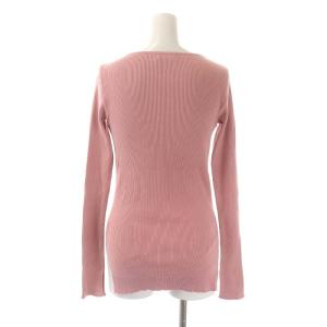 AURALEE Ron Herman 20AW Giza Boat Neck Pullover ニット カットソー リブ 長袖 1 ピンク