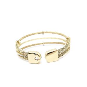 SWAROVSKI バングル ブレスレット ラインストーン ゴールド色