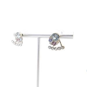 SWAROVSKI Calista ジャケットピアス スワロフスキー ストーン シルバー色