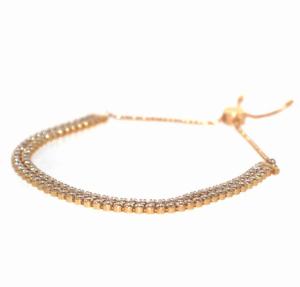 SWAROVSKI ブレスレット 2連 ラインストーン ゴールド アクセサリー ジュエリー