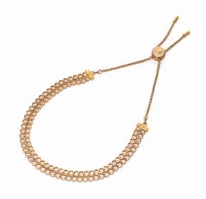 SWAROVSKI ブレスレット 2連 ラインストーン ゴールド アクセサリー ジュエリー