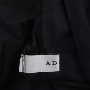 ADORE 23SS パウダータッチタフタブラウス シャツ プルオーバー 七分袖 ワイドスリーブ 黒 ブラック