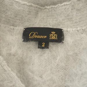 Drawer カーディガン カシミア Vネック 2 グレー