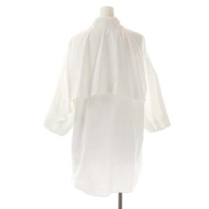 ADORE 22SS ストレッチタイプライターパフスリーブシャツ 七分袖 38 白 ホワイト