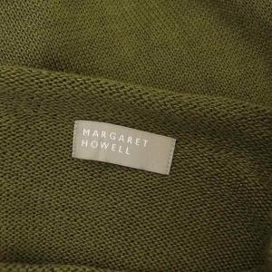 MARGARET HOWELL WOOL LINEN JUMPER ニット セーター 長袖 リネン ウール 2 カーキ
