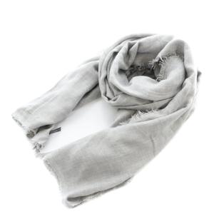 ストール ショール カシミヤ混 大判 グレー