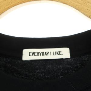 EVERYDAY I LIKE 23SS Cropped Tシャツ カットソー 半袖 クロップド ショート丈 黒 ブラック