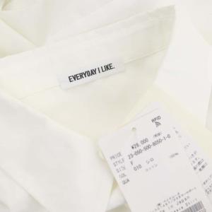 EVERYDAY I LIKE 23SS Volume Sleeve ブラウス 長袖 オーバーサイズ F ホワイト