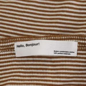 L'Appartement Hello Bonjour 22AW Border Rib Longsleeve T-sh ボーダー リブ ロングスリーブTシャツ