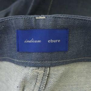 ebure INDICUM リアクティブデニム パンツ ワイド ノータック 36 インディゴブルー