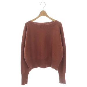CASHMERE RELAXED BOAT PO ニット セーター 長袖 カシミヤ S ローズ