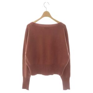 Theory CASHMERE RELAXED BOAT PO ニット セーター 長袖 カシミヤ S ローズ