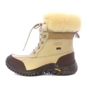 UGG australia ADIRONDACK BOOT II スノーブーツ ショート レースアップ US6 23cm ベージュ 1909