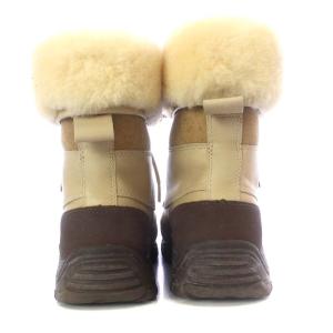 UGG australia ADIRONDACK BOOT II スノーブーツ ショート レースアップ US6 23cm ベージュ 1909