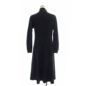 TOCCA 22AW AMULET ニットドレス ワンピース ニット ロング ミモレ ハイネック 長袖 XS 黒 ブラック