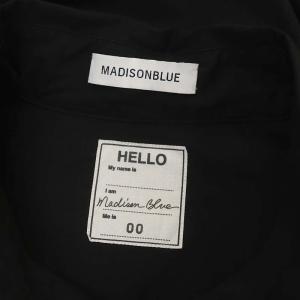 MADISONBLUE シャツ 七分袖 0 黒 ブラック