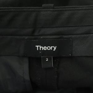 Theory 23SS Stretch Canvas Treeca GZ テーパードパンツ スリム ストレッチ 2 黒 ブラック