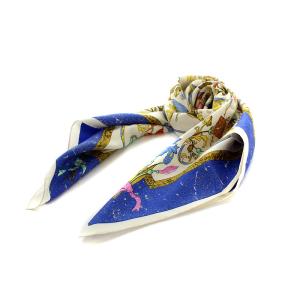 カレ90 PIERRES D' ORIENT ET D' OCCIDENT 東洋の石と西洋の石細工 スカーフ シルク マルチカラー