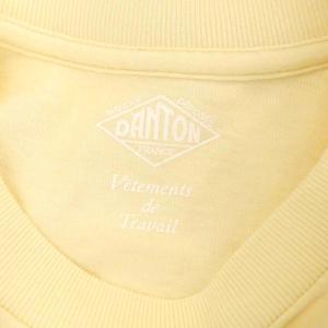 DANTON Pocket Tee ポケットTシャツ カットソー 半袖 ロゴワッペン 36 ライトイエロー