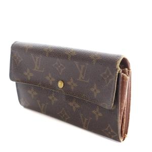 LOUIS VUITTON 旧型 モノグラム ポルトフォイユ サラ 長財布 茶 ブラウン M61734